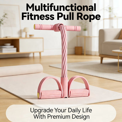 Multifunctional Fitness Pull Rope Foot Pedal Resistance Band Full Body Workout Home Gym Exercise Equipment for Abdomen Leg Arm