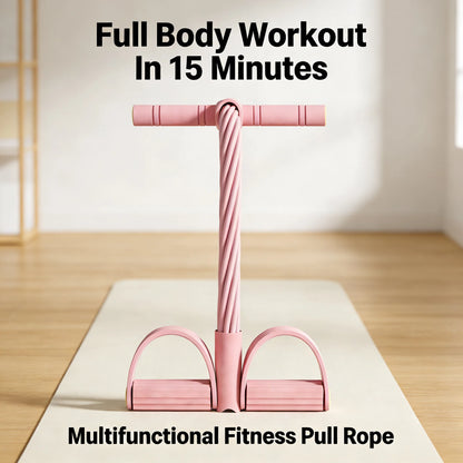 Multifunctional Fitness Pull Rope Foot Pedal Resistance Band Full Body Workout Home Gym Exercise Equipment for Abdomen Leg Arm
